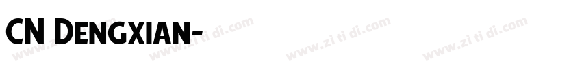 CN Dengxian字体转换
